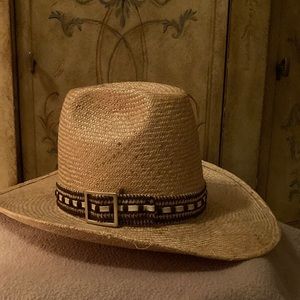 Bailey U-Rollit Straw Cowboy Hat Size 7 1/8 Like New